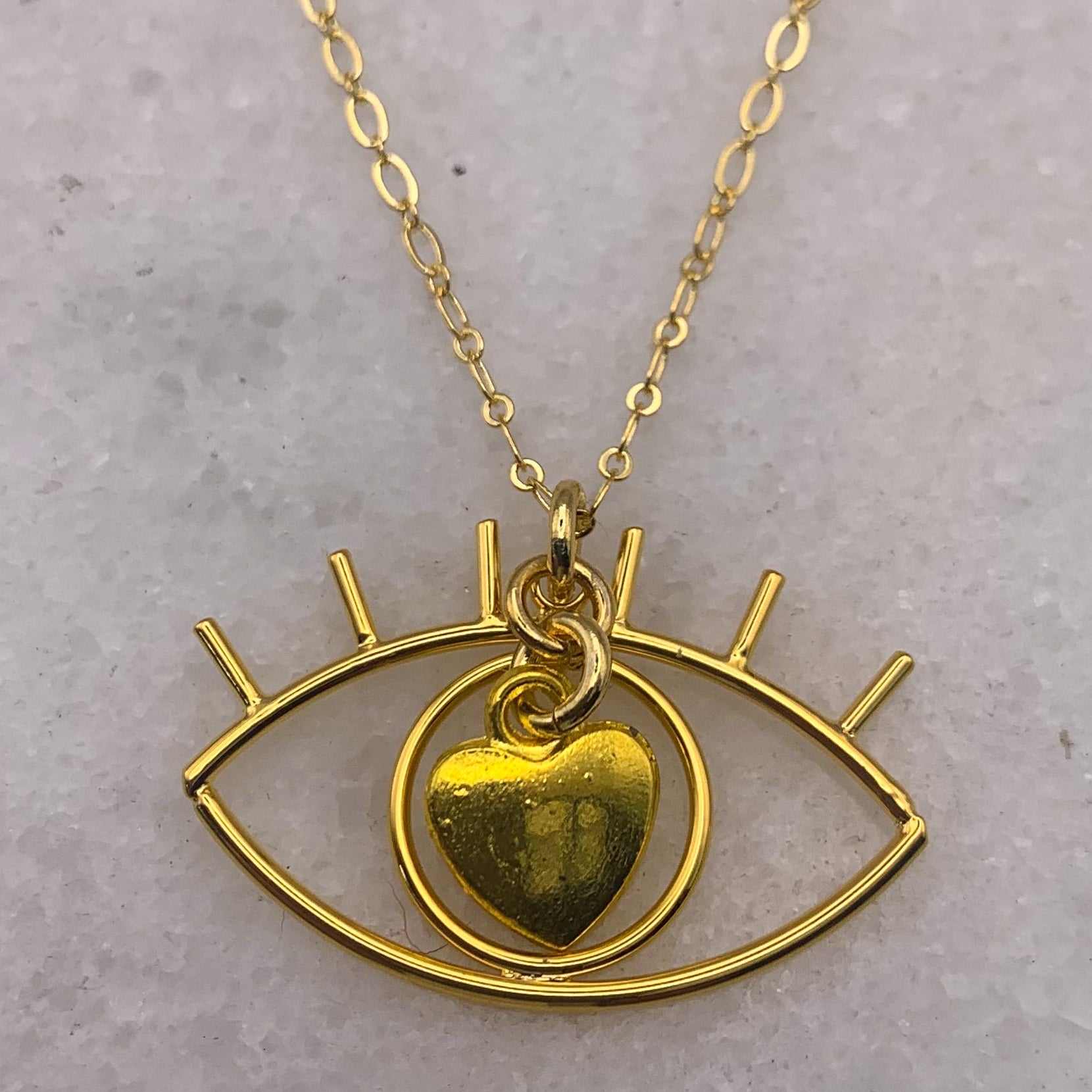 16 Carat Gold Filled Charms and Chain Necklace 43cm Long with 6cm Extension