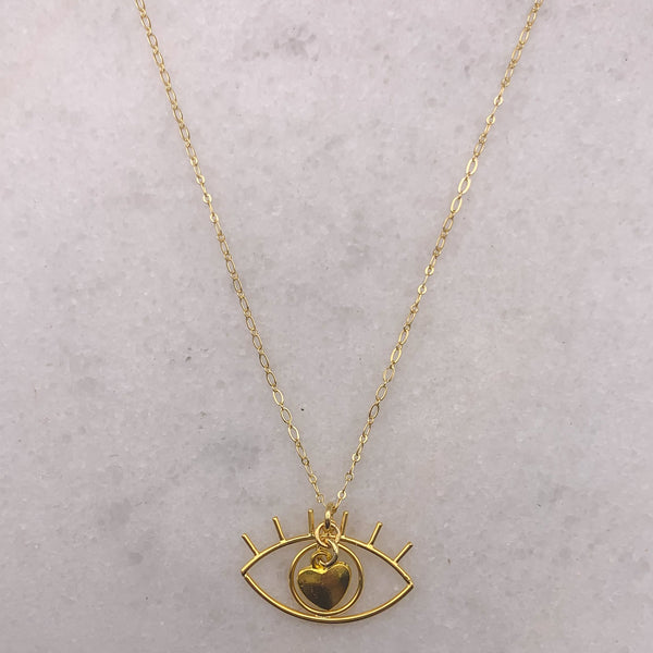 16 Carat Gold Filled Charms and Chain Necklace 43cm Long with 6cm Extension