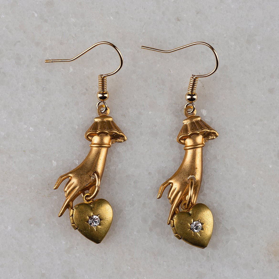 Romantic Earrings | Locket Jewelry | Vintage Upcycled Artisan Jewelry