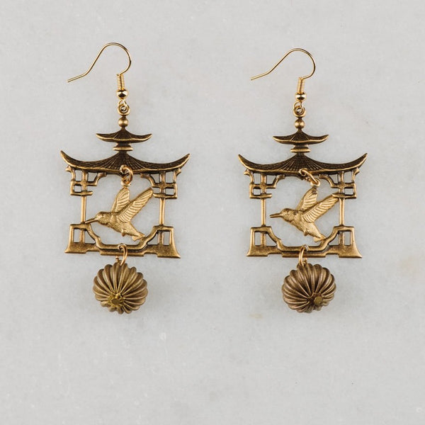Pagoda Earrings | Vintage hand made Jewellery | Byron Bay | Bohemian Style