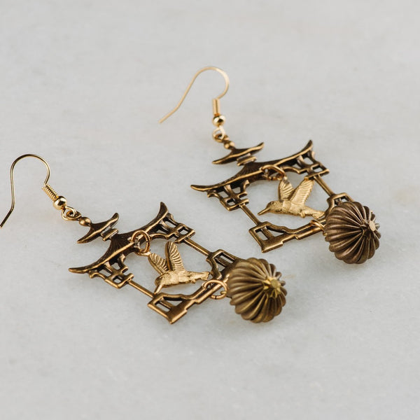 Pagoda Earrings | Vintage hand made Jewellery | Byron Bay | Bohemian Style