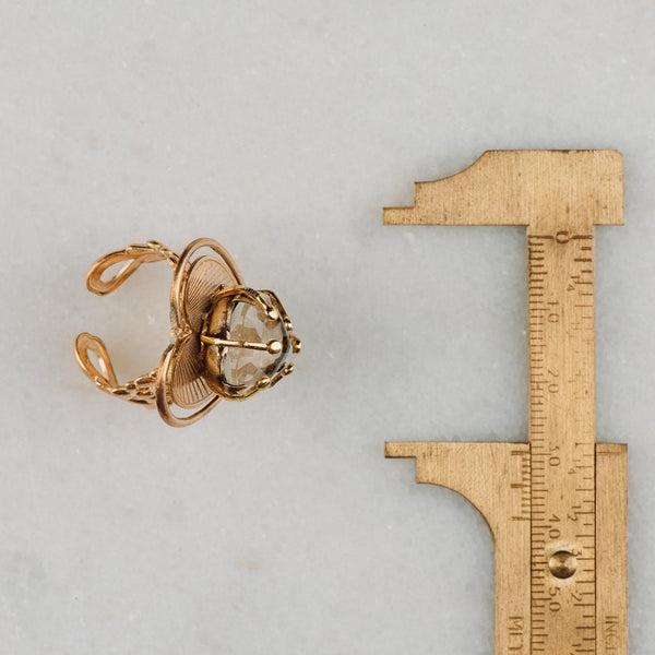 Heart Crystal Ring | Vintage Jewellery | Handmade in Australia | Chic