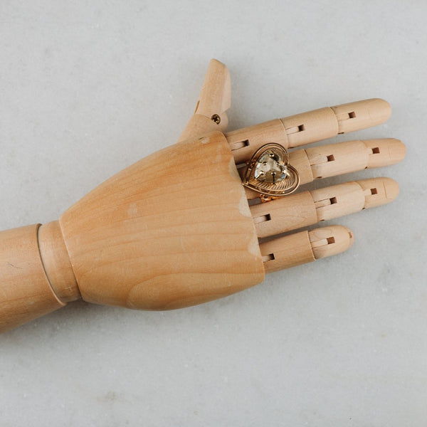 Heart Crystal Ring | Vintage Jewellery | Handmade in Australia | Chic