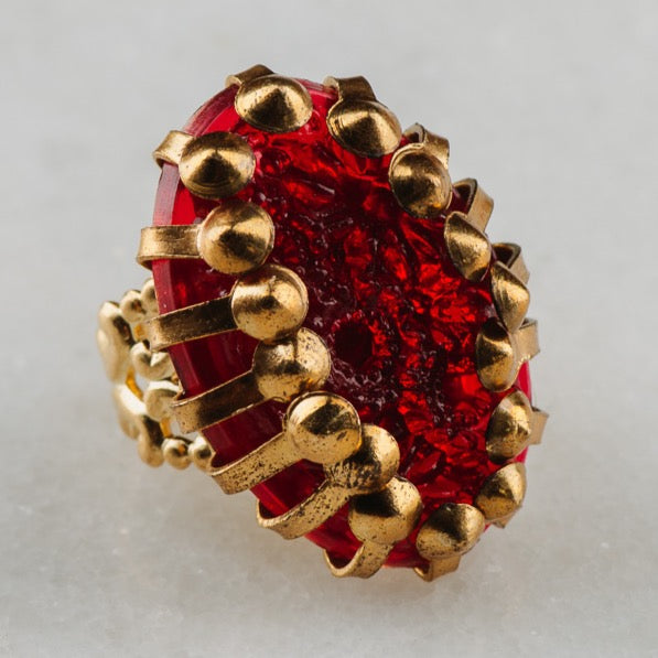 Vintage Cameo | Bohemian Style | Ornate Ring | Handmade