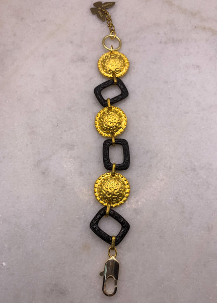 Vintage Victorian Carved Glass | Golden Orb | Handmade Jewellery | Luxurious 