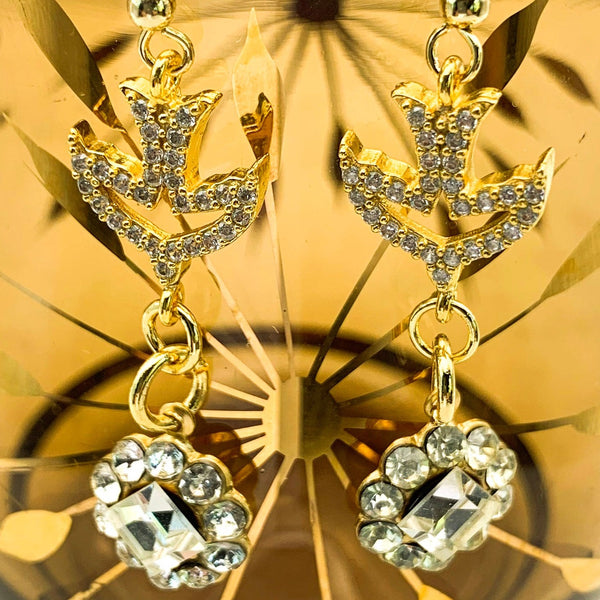 Vintage Style | Crystal Earrings | Handmade in Australia | Bird Jewelry