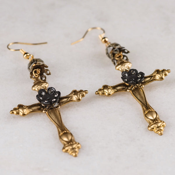 Dolce Cross Earrings - Sample Sale