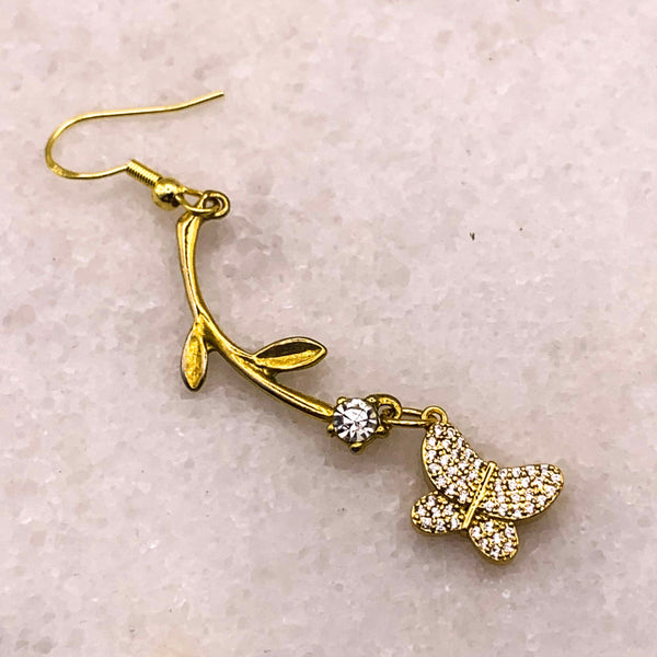 Butterfly Earring | Handmade in Australia | Vintage | Flower Earrings